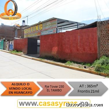ALQUILO o VENDO  LOCAL AMPLIO – HUANCAYO 