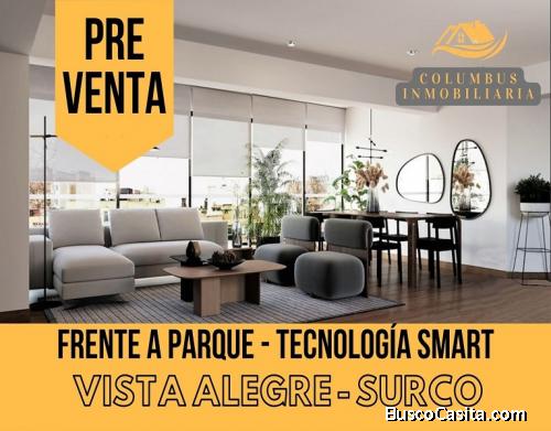 Oportunidad! De Estreno! en Surco Venta Departamento SMART (Cocina Equipada+Roller+Luminarias+Google