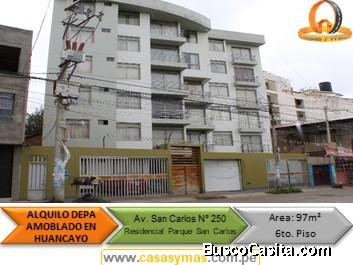 ALQUILO DEPA AMOBLADO CERCA A OPEN PLAZA – HUANCAYO