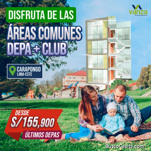 SE VENDE DEPARTAMENTOS EN CARAPONGO, SANTA CLARA, VITARTE