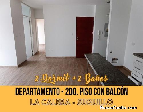 Surquillo LA CALERA - Venta Departamento 2do.Piso de 2dorm + Cocina Equipada + Balcón + Ascensor
