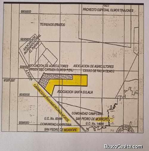 TERRENO EN VENTA DE 1600 HECTAREAS EN MORROPE LAMBAYEQUE