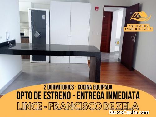 Lince - Venta Departamento de Estreno y Entrega Inmediata con Cocina Equipada de 2dormitorios