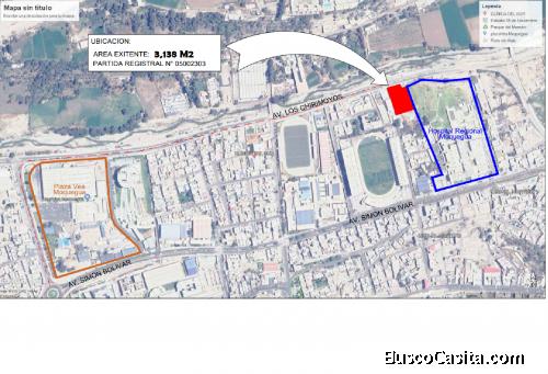 VENTA DE TERRENO, AREA 3139 M2, CERCA ZONAS COMERCIALES