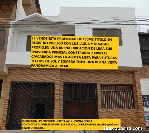 SE VENDE CASA UNIFAMILIAR