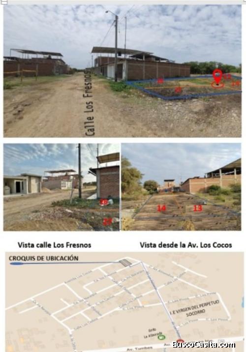 VENDO TERRENO 640 M2 EN LA ALBORADA TUMBES
