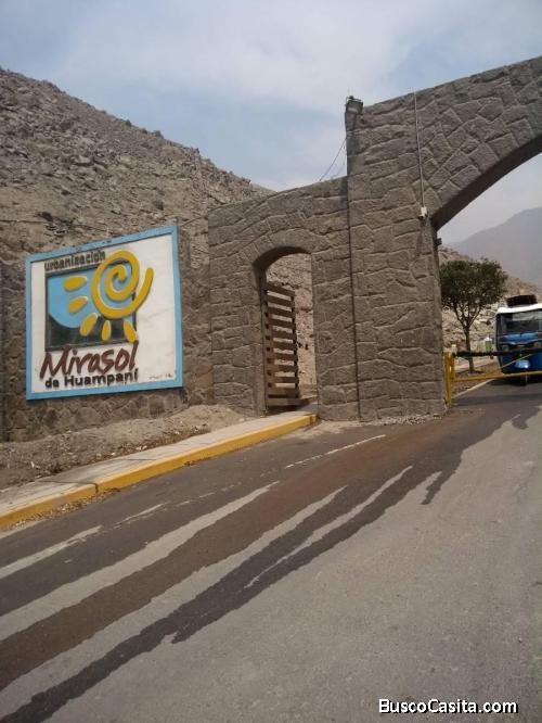 VENDO TERRENO EN LA URB. MIRASOL DE HUAMPANI EN CHOSICA 