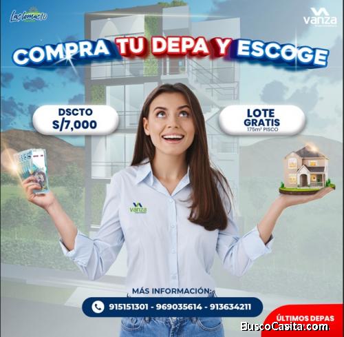 SE VENDE DEPARTAMENTOS CARAPONGO, SANTA CLARA, VITARTE