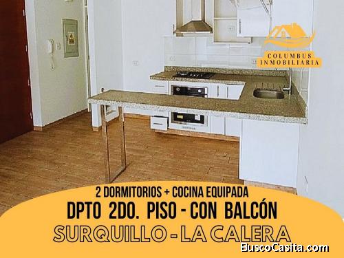 Surquillo LA CALERA - Venta Departamento 2do.Piso de 2dorm + Cocina Equipada + Balcón + Ascensor