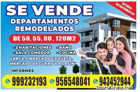VENTA DEPARTAMENTOS - AV. PROCERES - RIMAC - REMODELADOS DESDE – 50M2 – SALACOMEDOR2DORMITORIOBAÑ