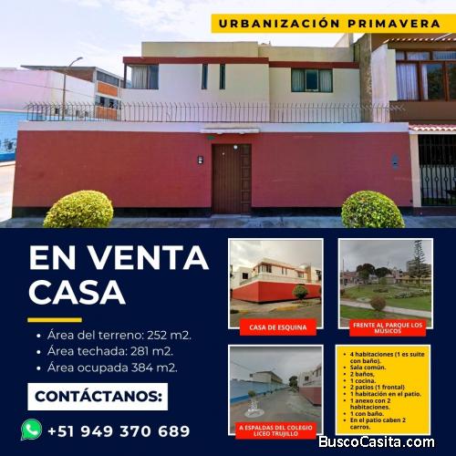 Venta de Casa en Urbanización Primavera