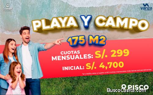 SE VENDE LOTES DE PLAYA Y CAMPO AL SUR DE PISCO, ICA, CAÑETE