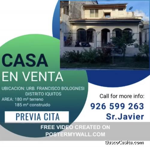 Casa en zona tranquila, 180m2 de terreno