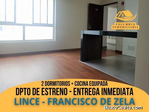 Lince - Venta Departamento De Estreno de 2Dorm + Cocina Equipada (Entrega Inmediata)