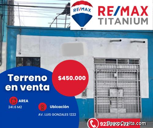 Terreno en venta en Luis Gonzales Chiclayo 
