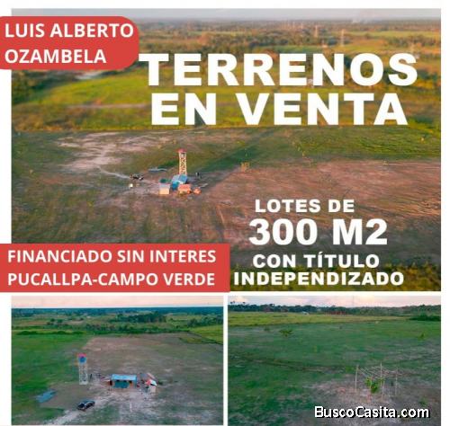 VENTA TERRENO  LOTE CAMPO VERDE DESDE S25000