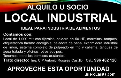 ALQUILER DE LOCAL