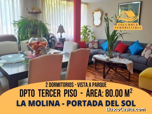 La Molina PORTADA DEL SOL - Departamento de 2dorm vista a Parque cerrado (3er.Piso)