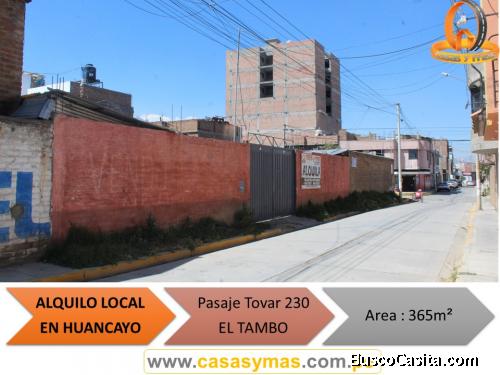 ALQUILO o VENDO LOCAL COMERCIAL EN EL TAMBO, HUANCAYO