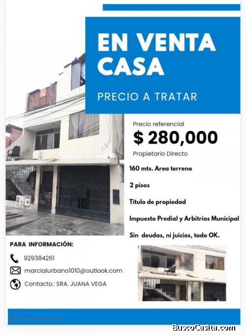 EN VENTA CASA FAMILIAR 