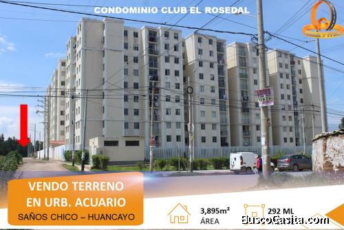 VENDO TERRENO CERCA AL CONDOMINIO EL ROSEDAL - HUANCAYO 