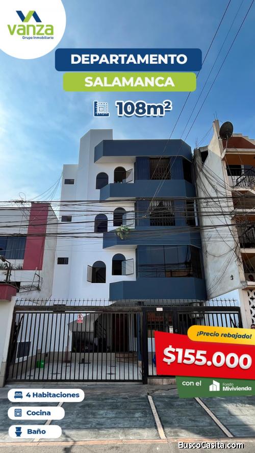 VENDO DEPARTAMENTO EN SALAMANCA, ATE, SANTA ANITA