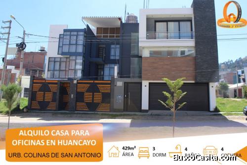 ALQUILO AMPLIA CASA PARA OFICINAS EN HUANCAYO
