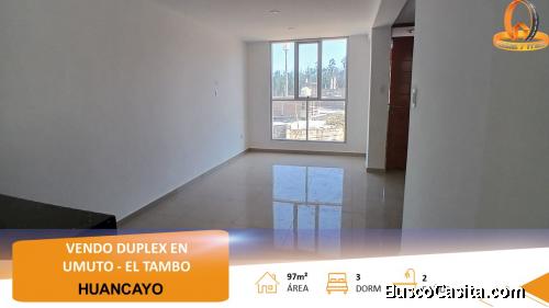 VENDO LINDO DUPLEX EN UMUTO, HUANCAYO