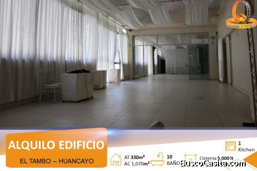 ALQUILO EDIFICIO COMERCIAL DE 5 PISOS EN EL TAMBO - HUANCAYO