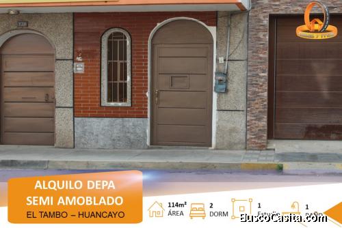 ALQUILO DEPARTAMENTO SEMI AMOBLADO EN EL TAMBO – HUANCAYO
