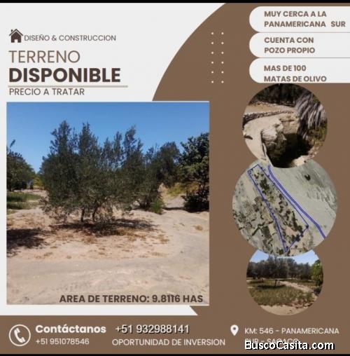 Venta de terreno precio a tratar 