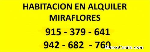 ALQUILER DE HABITACION MIRAFLORES 