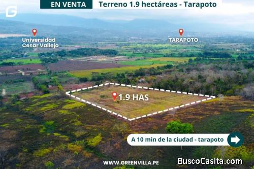 EN VENTA TERRENO 1.9 HECTÁREAS EN TARAPOTO 