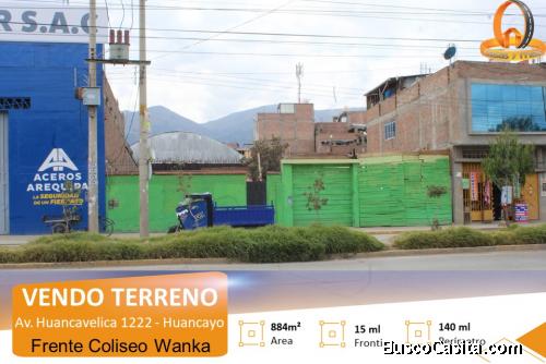 VENDO TERRENO COMERCIAL FRENTE AL COLISEO WANKA, HUANCAYO
