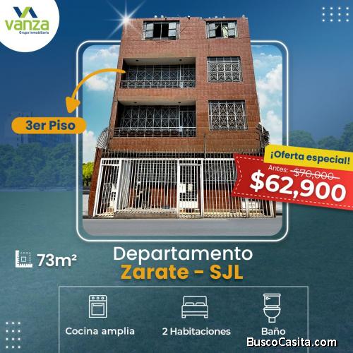 SE VENDE DEPARTAMENTO EN ZARATE , CHIMU, SJL