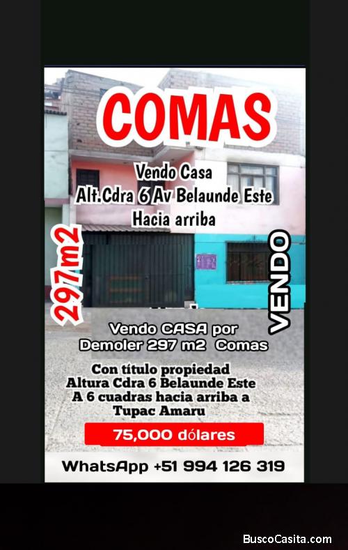CASA COMAS 297m2 Título Propiedad Alt.cdr 6 belaunde este