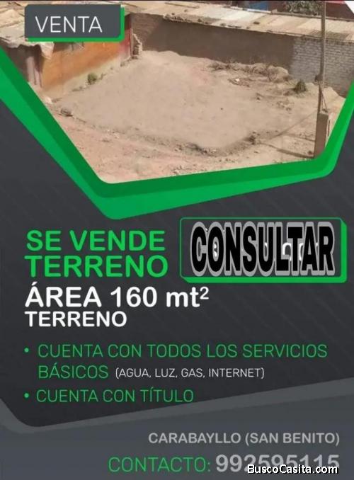 VENTA DE TERRENO  LOTE – CARABAYLLO, LOMAS DE PRIMAVERA