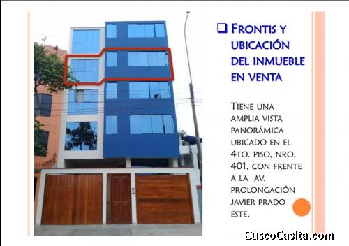 VENTA DPTO-OFICINA VISTA PANORAMICA EN JAVIER PRADO ESTE JUNTO A LA MOLINA