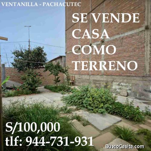 Terreno 120 m² en Pachacutec, Ventanilla – Todos los servicios