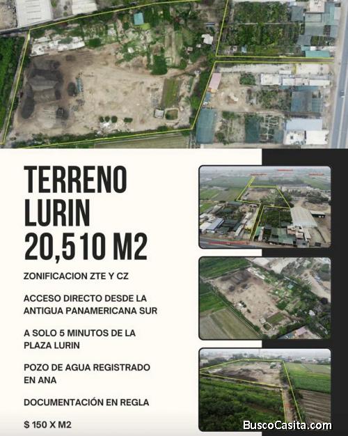 Gran terreno en venta en lurin 20510m2