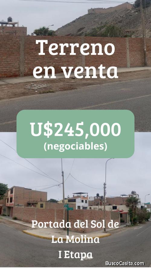 Venta de terreno en esquina