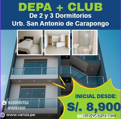 SE VENDE DEPARTAMENTO CARAPONGO, HUACHIPA, ATE, SANTA CLARA