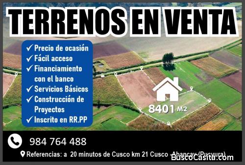 TERRENO EN VENTA CUSCO 