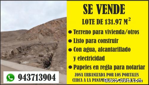 Se vende terreno por ocasion