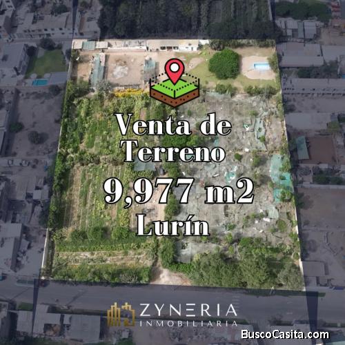 Venta de terreno de 9,977 m² en Urb. Buena Vista, Lurín, ideal para inversión y desarrollo