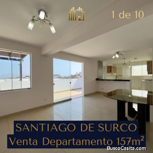 Oportunidad en Surco: Departamento de 157 m² con terrazas, vista al parque y acceso por escalera