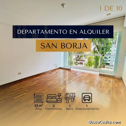 Alquiler de Departamento 2 Dorm 53 m2 Estacionamiento en San Borja Norte