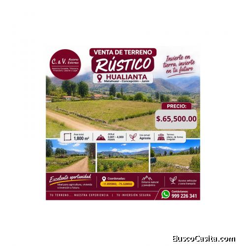 Predio Rustico denominado “Hualianta”, Matahuasi, Concepción