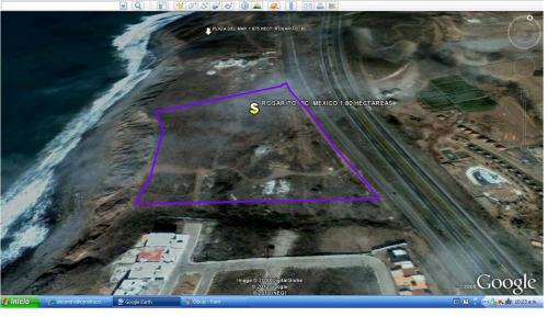 TERRENO DE 18,000 M2. PLAYAS DE ROSARITO. Acceso y Vista Al Mar