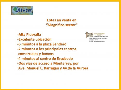 Lotes en venta en los olivos 2º sector